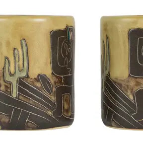 Mara Stoneware Kokopelli Mug (Tan)