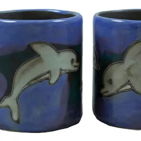 Mara Stoneware Dolphins Mug
