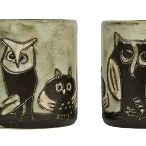 Mara Stoneware Owls Mug