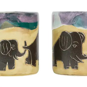 Mara Stoneware Elephants Mug