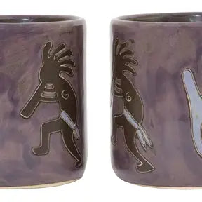 Mara Stoneware Kokopelli Mug (Plum)