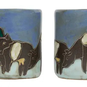 Mara Stoneware Cows Mug