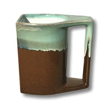 Brown/Seafoam Glazed Artisan Mugs