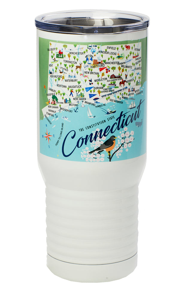 Connecticut - 20-oz. Stainless Steel Tumbler