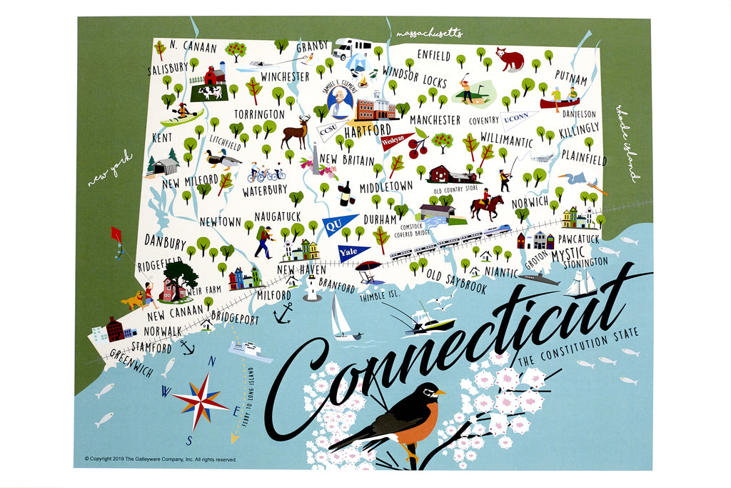Connecticut - Print