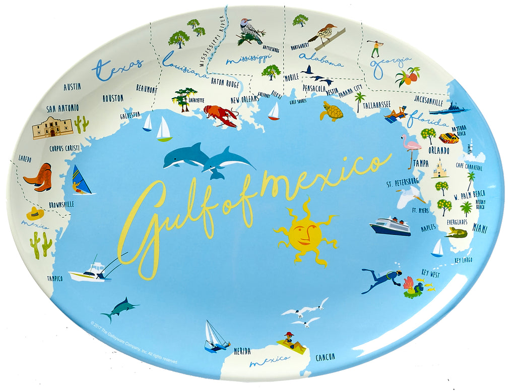 Gulf of Mexico - 16" Platter