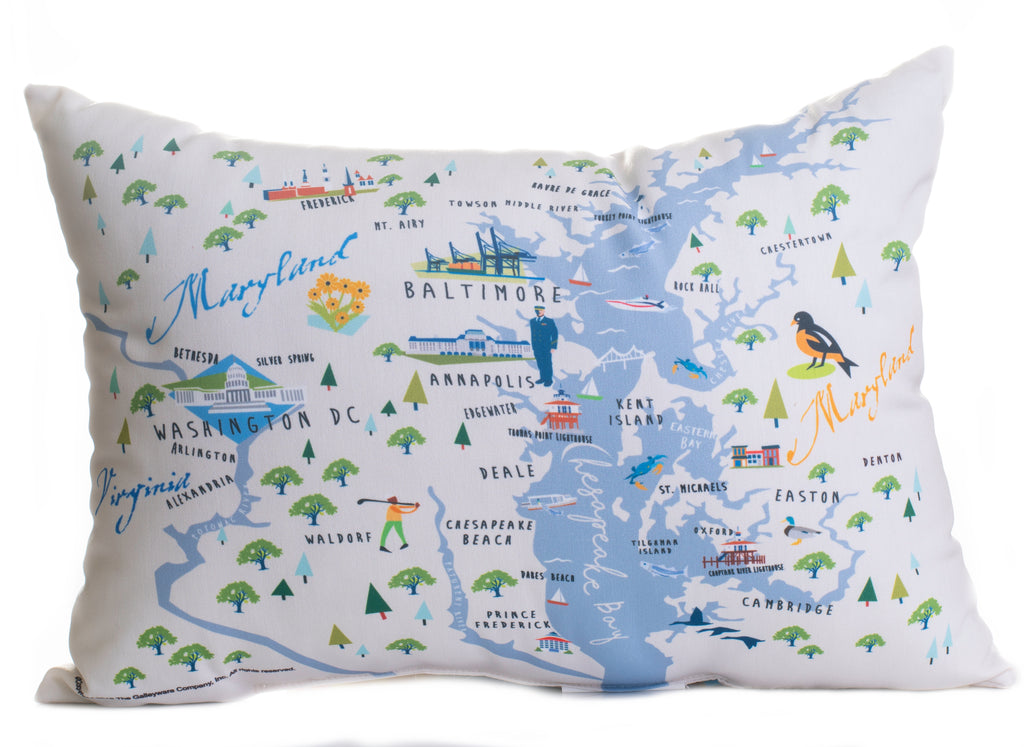 Chesapeake Bay - 14" Lumbar Pillow