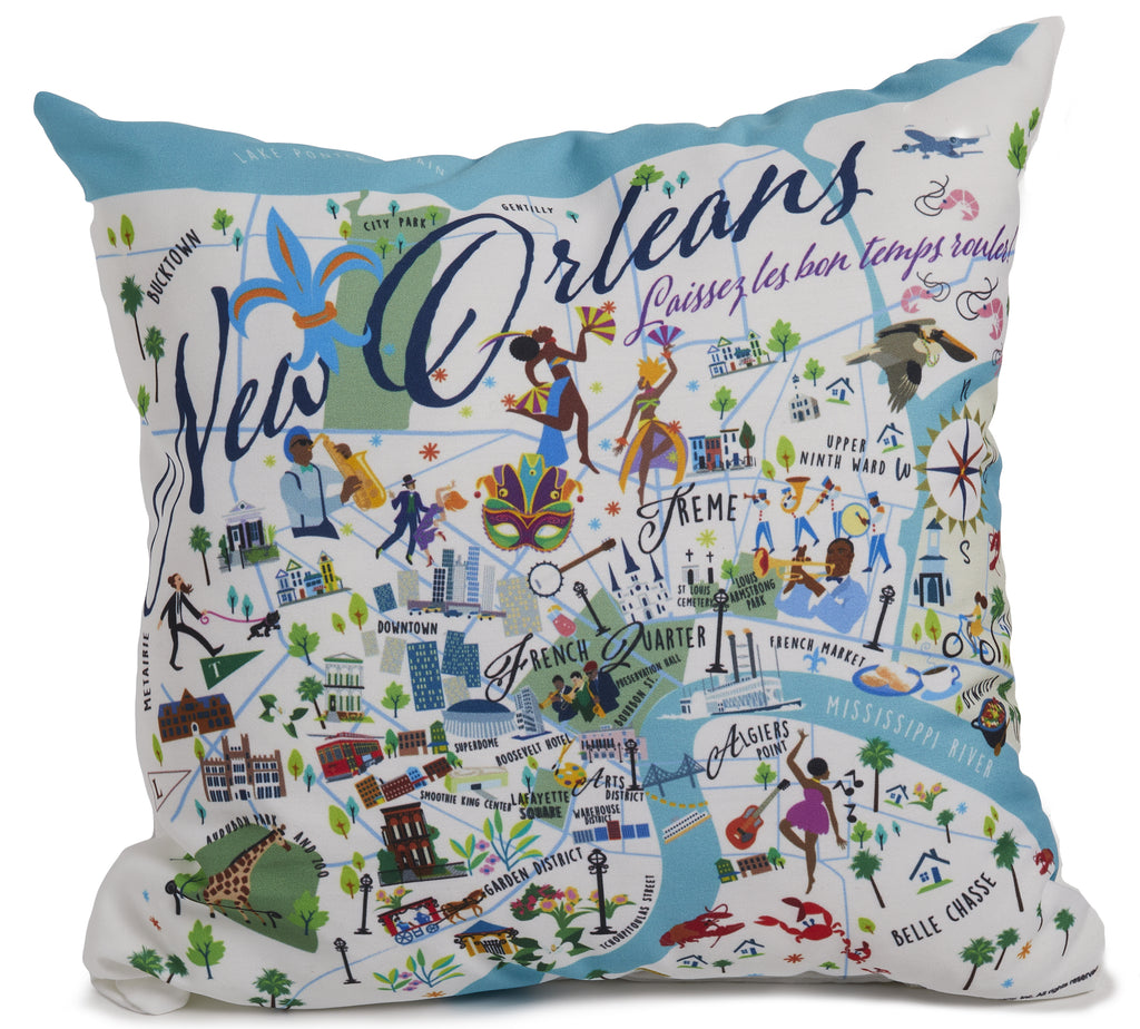 New Orleans - 18" Square Pillow