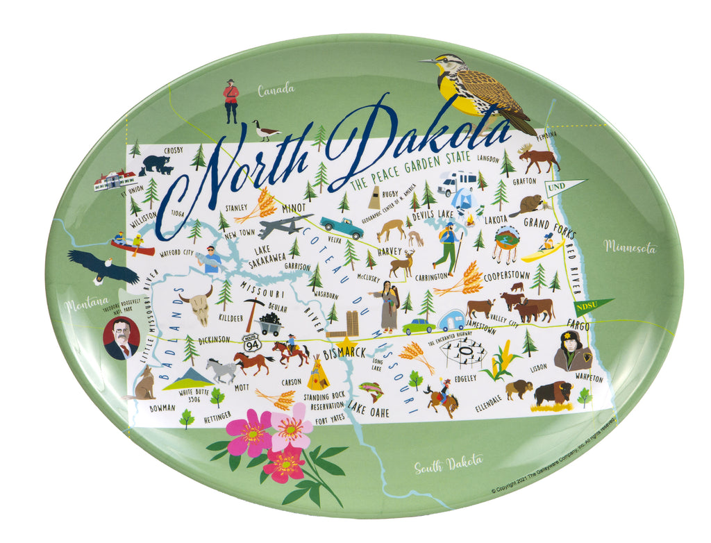 North Dakota - 16" Platter