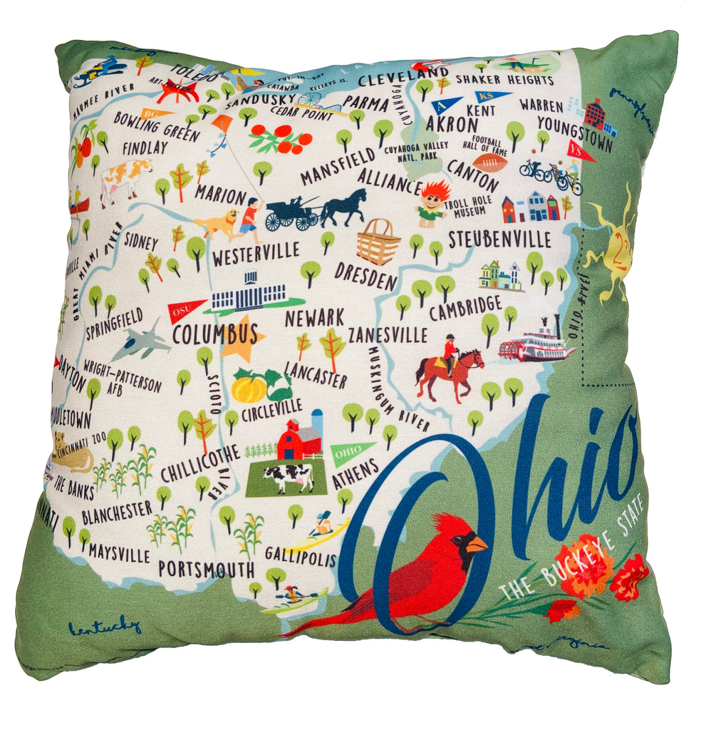 Ohio - 18" Square Pillow