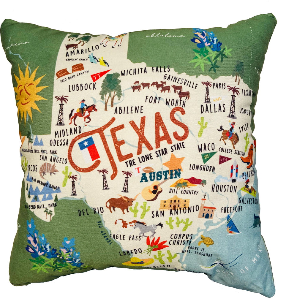 Texas - 18" Square Pillow