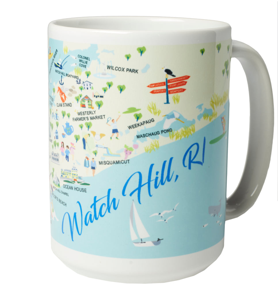 Watch Hill, RI - 15-oz. Ceramic Mug