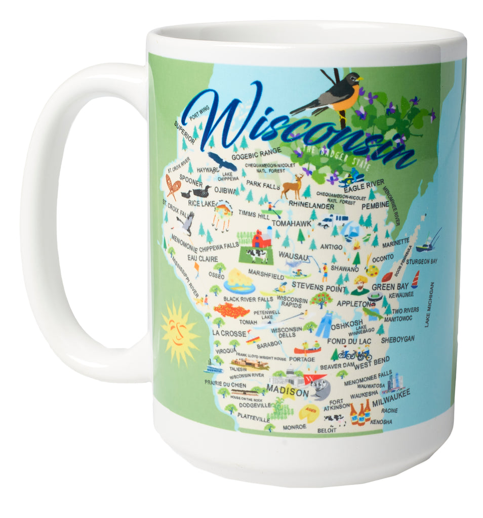 Wisconsin - 15-oz. Ceramic Mug