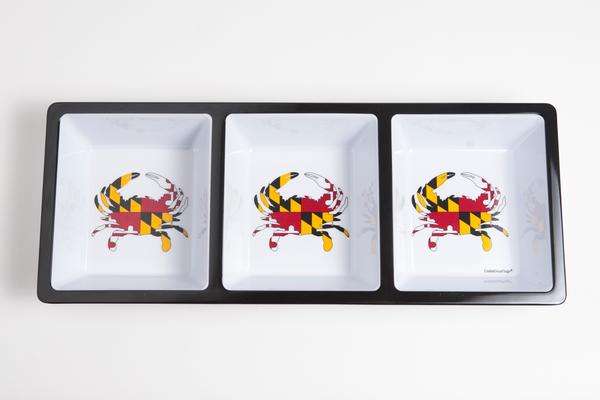 Maryland Crab State Flag Appetizer Tray