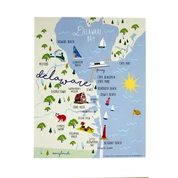 Delaware Beaches Decal