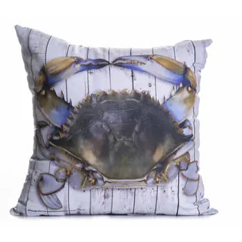 Blue Crab - 18" Square Pillow