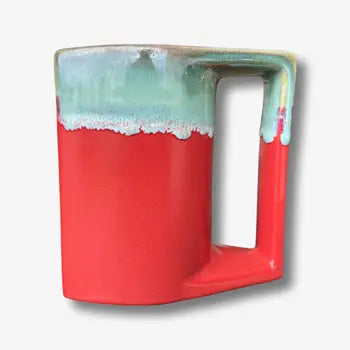 Red Glazed Artisan Mugs