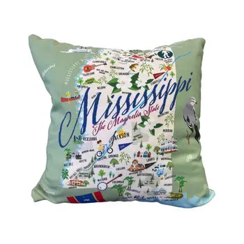 Mississippi - 18" Square Pillow