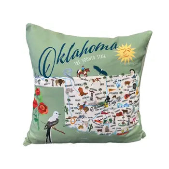 Oklahoma - 18" Square Pillow