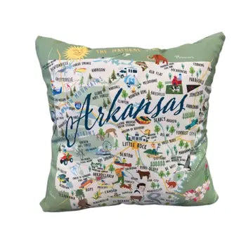 Arkansas - 18" Square Pillow