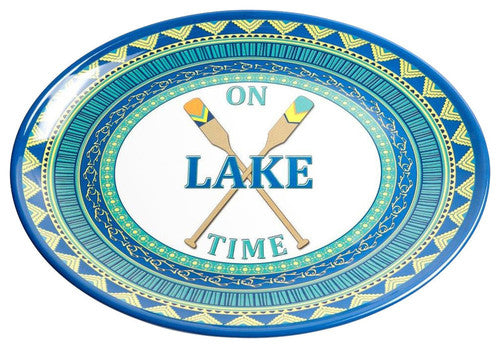 On Lake Time - Oval Platter