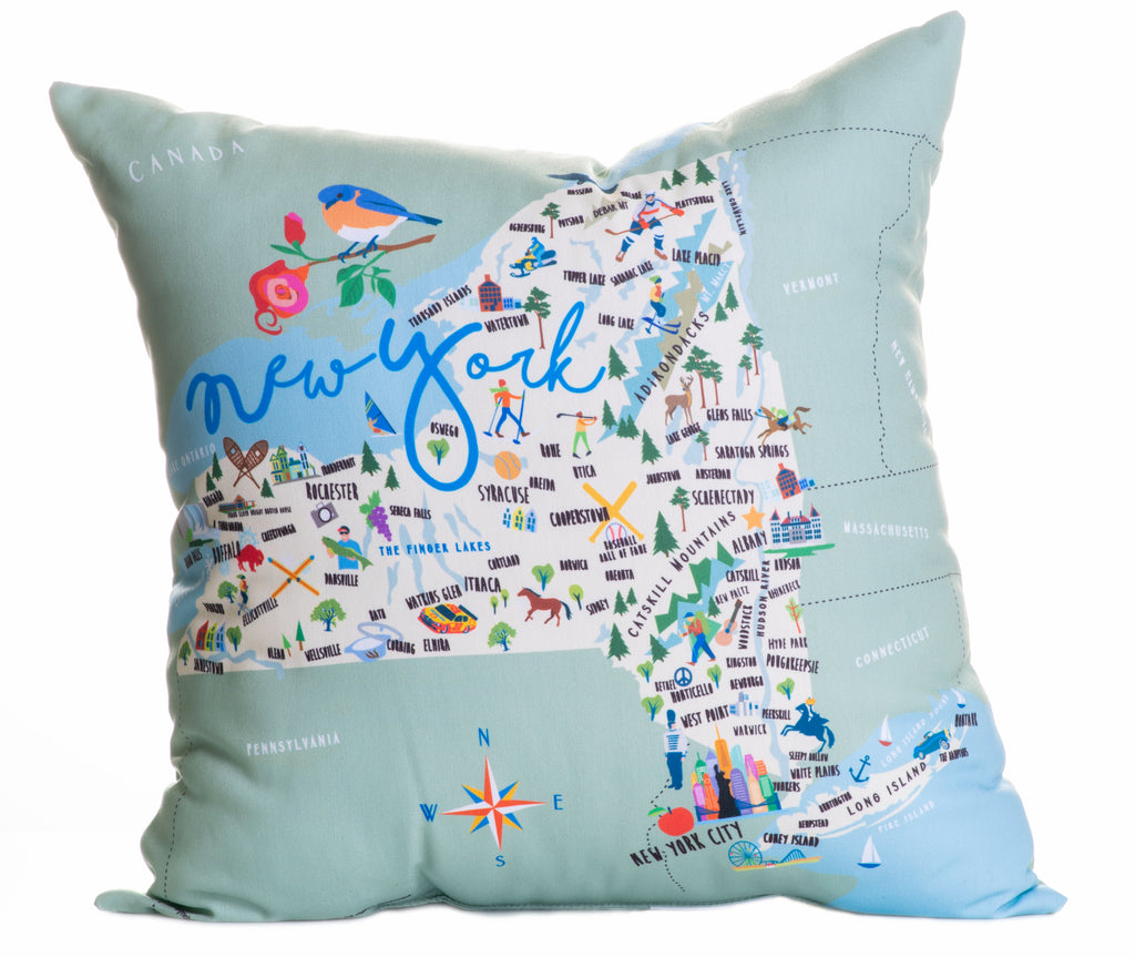 New York - 18" Square Pillow